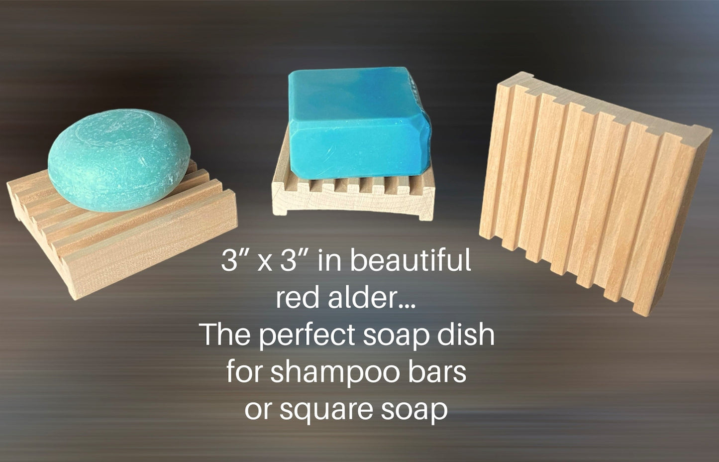 3" Alder Battlement Style Soap Dish