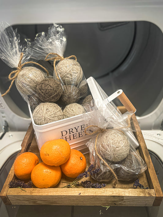 100% Handmade Wool Dryer Balls